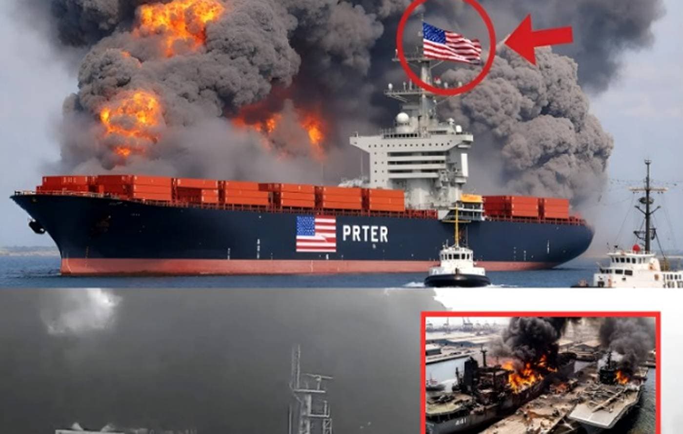 TWO HOURS AGO! US MILITARY AMMUNITION SHIP SINKS WITH 10 TONS OF WEAPONS — WHAT REALLY HAPPENED IN THE DARK WATERS…